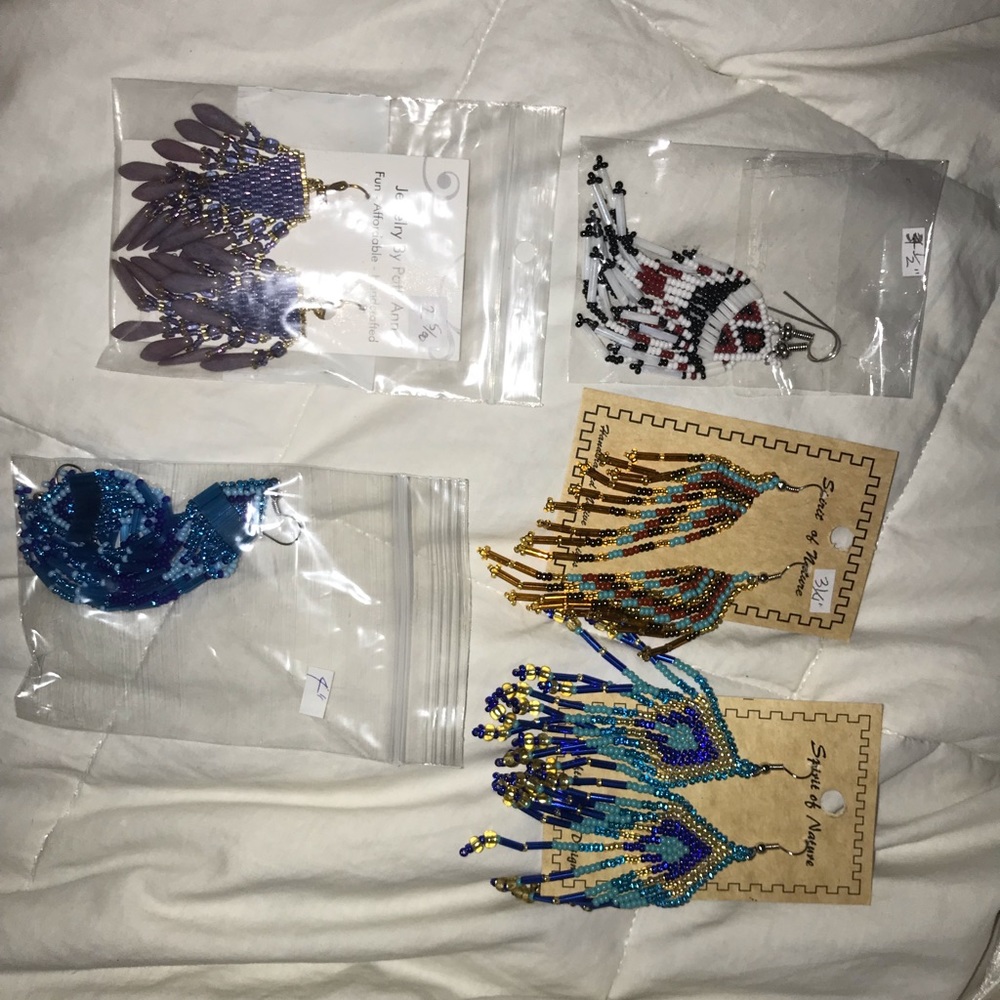 5 Pack Seed bead Earrings